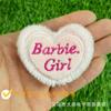 Desenhos animados primavera amor broche letras pêssego coração acessórios para cabelo faça você mesmo bolsa acessórios sapatos de bebê e meias acessórios de roupas decorativas