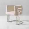 Sillón individual, acero inoxidable color dorado de lujo ligero, moderno minimalista para sala de estar, recepción de ocio y silla de reunión