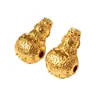 Cuentas de cobre chapadas en oro con mantra de seis caracteres y patrón de remolino, accesorios DIY para pulseras, collares, joyería y cuentas budistas