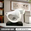 Adorno de Rueda de la Fortuna de Lujo Ligero y de Gama Alta para Sala de Estar, Dormitorio, Mueble de TV, Decoración de Gabinete de Vino, Modelo, Adorno Pequeño de Metal