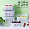 Caja de Almacenamiento de Alimentos para Microondas de Tres Piezas del Fabricante Fcm Especial para Frutas y Verduras con Drenaje para Refrigerador de Cocina