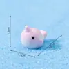 Micro-Paisagismo Baleia Azul Fofa Orca Animais Marinhos Partículas Fofas Aquário Paisagismo Enfeites DIY Acessórios de Pendurar Pequenos Enfeites