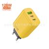 Carregador Multi-Porta Acc 120W Adaptador de Energia 5V2A Cabeça de Carregamento para Celular 12W Power Bank Europeu e Americano Padrão Britânico