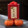 Caqui Ruyi Tarro de Caqui de Cerámica tamaño pequeño Tarro de Té Dulces Decoración de Boda Tarro de Dulces Caqui Grande Tarro para Fruta Seca
