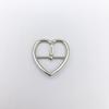 Hebilla de Pin con Forma de Corazón de Aleación de Zinc, Hebilla de Tres Posiciones para Bolsos, Hebilla de Presión de Pin de Corazón de Durazno para Zapatos, Accesorios Decorativos para Zapatos y Ropa