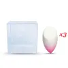 Algodón de maquillaje flocado tipo gota de agua sin látex mini huevo de maquillaje huevo de belleza mini corte oblicuo traje de esponja para polvos tipo calabaza