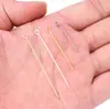 DIY Hecho a Mano con Cuentas Aguja de Nueve Caracteres Aguja Plana Aguja para Perforar Aguja para Joyería Material para Collares Pulseras Aretes Accesorios para Joyería