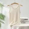 Camisola Adelgazante 100% Cachemira Pura Nuevo Estilo Otoño e Invierno 2026 Top de Punto Ajustado Sin Mangas Prenda Base