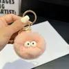 Llavero Colgante de Bola Pequeña de Piel de Conejo Ins Tendencia Peluche Bola Pequeña Decoración de Mochila Regalo Estilo Ins