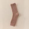 Processamento e Personalização de Meias 7/8 para Mulheres no Outono e Inverno Meias de Veludo Coral com Acolchoamento de Veludo Meias Quentes para Dormir