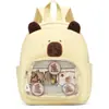 Bolsa de Hombro Transparente Linda de Capibara para Dolor de Hombro Verano Nuevo Mochila Personalizada de Animales de Dibujos Animados Gran Capacidad Bolsa de Regalo