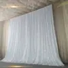 Fondo de Boda Personalizado de Tul con Lentejuelas para Boda, Decoración de Pared para Transmisión en Vivo de Celebridad de Internet, Montaje para Fotos de Cumpleaños