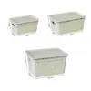 Cesta de Armazenamento Trançada de Rattan Sintético Sem Tampa Saco de Pano à Prova de Poeira Decoração Essencial para Quarto de Estudante Guarda-roupa da Sala de Estar Cesta de Armazenamento para Banheiro