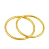Pulsera Imitación Oro Arena 18K para Mujer Transmisión en Vivo Douyin 4N5N Pulsera de Herencia Método Antiguo Anillo Liso Oro Simulado Pulsera Maciza