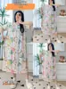 Pijama de Comércio Exterior para Mulheres no Verão Fino Doce Solto Gola Redonda Manga Curta Imitação de Algodão Tecido Amassado Gola Redonda Recorte Roupa de Dormir para Casa