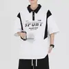 Camiseta Masculina de Manga Curta Estilo Novo de Verão, Camiseta Masculina de Manga Curta Solta e Moderna, Camiseta Casual Masculina, Top Masculino de Manga Curta