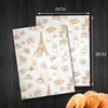 Papel de Carta con Alfabeto Inglés, Papel Estilo Periódico, Papel para Hamburguesas, Papel a Prueba de Aceite, Papel Absorbente de Grasa, Papel para Pizza, Papel Recubierto, Papel Resistente a la Grasa