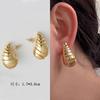 Pendientes exagerados transfronterizos europeos y americanos, pendientes de plata 925 con aguja de alta calidad, pendientes de circonita geométrica con personalidad, pendientes de copo de nieve navideños