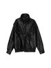 Chaqueta de Cuero para Motocicleta Estilo Retro Americano de Alta Gama para Hombres y Mujeres, Estilo Primavera y Otoño, Mono de Vuelo de Cuero PU de Tendencia de Nicho