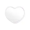 Espejo Pequeño Amoroso Espejo Moderno Sencillo en Forma de Corazón Vidrio de Belleza Espejo de Tocador Mini Espejo de Tocador para Dormitorio de Estudiante