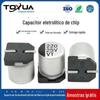 Fabricantes em estoque de alta frequência e baixa resistência patch capacitor eletrolítico de alumínio VT220UF25V6.3 * 7.7 patch capacitor eletrolítico