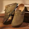Sapatos Birkenth Masculinos Verão Clássico Vintage Versátil Casuais Para Usar Por Cima Sapatos Birkenth de Solado Macio Antiderrapantes Resistentes ao Desgaste Chinelos Baotou
