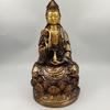 Coleção de bronze antigo ornamentos de cobre segurando garrafa ramo de salgueiro Bodhisattva Guanyin decoração de casa artesanato para adoração
