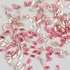 Promoção Imperdível Mini Tira Longa Zircônia Nail Art Strass Super Brilhante Champagne Branco Retangular Base Plana Borda Chanfrada Zircônia Decoração para Unhas