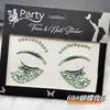 Pegatina para la Cara Pegatina de Diamantes de Imitación Perla Diamante Pegatina de Diamante Flash de Rendimiento Pegatina para Cejas Lunar de Desgarro Pegatina de Maquillaje para Ojos Pegatina para la Cara Joyería de Amor Mariposa