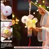 Lanterna Feita à Mão DIY Nova 2026 Estilo Antigo Luminosa Portátil Flor Lanterna Decoração Fotografia Atmosfera Adereço