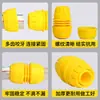 Suministro de fábrica material pp amarillo brillante junta de tubería de agua de 1 pulgada tubería piel de serpiente tubería de jardín diámetro interior 25 junta de reparación de plástico