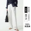 Pantalones Anchos de Lino 100% Puro Tallas Grandes Europeos y Americanos Transfronterizos, Hechos a Medida Según Fotos y Muestras, Producción de Fábrica, Patronaje y Confección de Muestras