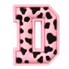 Estampa de leopardo rosa letra PVC plástico macio epóxi destacável decorativo fivela buraco sapatos sapatos flor sapato fivela cross-border DIY acessórios