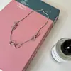 Collar de Cadena Hueso de Serpiente con Lazo de Nicho Coreano para Mujer, Exquisito, Elegante, Moderno y Versátil Cadena para el Cuello, Cadena para la Clavícula