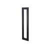 Manija de puerta de acero inoxidable personalizada, de ingeniería, con tubo cuadrado, moderna, sencilla, ligera, de lujo, para hotel, de vidrio engrosado galvanizado
