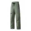 Calça softshell 2265, unissex, outono e inverno, forrada com fleece, espessa, quente, corte solto, composto elástico T8
