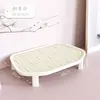 Alfombrilla de control de arena de doble capa para caja de arena de gato, evita que la arena se salga, alfombrilla elevada para que los gatos se froten las patas, accesorios para mascotas