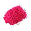 Luvas de Limpeza de Carro de Chenille Lado Único e Lado Duplo Luvas de Lavagem de Carro de Fibra Fina Velo Coral Ferramenta de Remoção de Pó de Carro Luzes de Carro Automóvel
