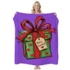 Manta de Franela de Ángel Navideño Simple Transfronteriza, Manta Cubierta para Aire Acondicionado Estampada, Manta Temática Navideña, Personalizable