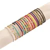 Europa y Estados Unidos pulsera de tobillo de cuentas de arroz de color Joker de verano pulsera simple creativa multiusos tendencia traje de 20 piezas