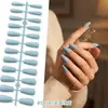 Europeu e Americano Popular Transfronteiriço Fosco Sólido Cor Gelo-Transparente Alto Padrão Trapezoidal Nail Art Unhas Usáveis Pontas de Unhas Postiças Acessórios