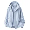 Chaqueta tres en uno personalizable con logo para hombre y mujer, capucha desmontable, forro polar, corte holgado