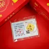 Año Nuevo del Caballo Modelo 999 Oro Puro Pegatina para Teléfono Móvil para Riqueza Instantánea y Dinero, con Adhesivo Posterior, Regalo Pequeño de 2 mg al por Mayor