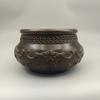 Coleção de bronze antigo ornamentos de cobre Wufu linmen incensário de cobre pote de cobre decoração de casa artesanato de presente criativo