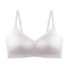 Sujetador de Seda de Hielo 7A sin Costuras con Tirantes Suaves de Soporte y Broche Trasero, Transpirable, con Copas Huecas y Semifijas, Anticaída para Mujer
