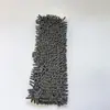 Mop de Chenille para Uso Doméstico, Aço Inoxidável, Rotação de 360 Graus, Extensível, Mop Plano Mãos Livres