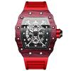 Marca Binbang transmisión en vivo transfronteriza reloj popular para hombre de silicona forma de barril luminoso moda deportiva reloj venta al por mayor