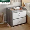 Mesa de noche moderna y sencilla Estante de almacenamiento para dormitorio Almacenamiento fácil Gabinete de almacenamiento al pie de la cama Gabinete pequeño de noche para habitaciones de alquiler