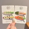 Pinzas para el pelo de frutas de dibujos animados para niñas pequeñas, Pasadores para flequillo delantero, Pinzas Bb para niños, Pinzas laterales para bebé, Diseño sin costuras