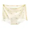 Pantaletas florales de seda helada de verano para mujer, hechas de seda de morera, antibacterianas, estilo ins, ajustadas en 3D a las caderas, no se enrollan, amigables con la piel, tipo bóxer pequeño